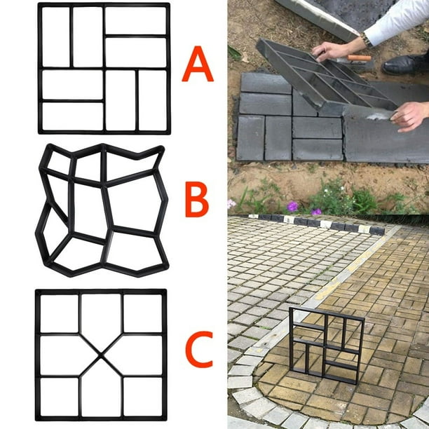 DIY Path Maker Mold,Driveway Path mate Stone Mold Paving Concrete Stepping Mould DIY Path Maker Mold,Driveway Path mate Stone Mold Paving Concrete Stepping Mould